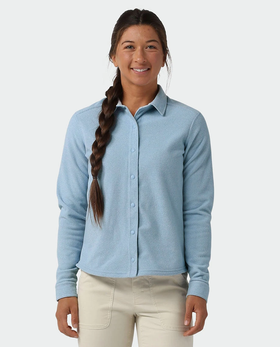 Stio Women's Thermop Fleece Snap Shirt 4 Stio Women's Thermop Fleece Snap Shirt - Image 2