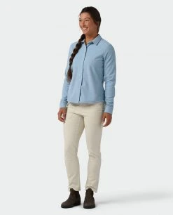 Stio Women's Thermop Fleece Snap Shirt 29 Stio Women's Thermop Fleece Snap Shirt -Stio Shop Online W Thermop Fleece Snap Shirt Wind River Blue 4