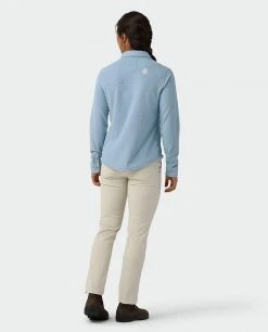 Stio Women's Thermop Fleece Snap Shirt 30 Stio Women's Thermop Fleece Snap Shirt -Stio Shop Online W Thermop Fleece Snap Shirt Wind River Blue 5