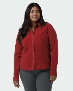 Stio Women's Thermop Fleece Snap Shirt 43 Stio Women's Thermop Fleece Snap Shirt -Stio Shop Online W Thermop Roasted Beet Alt 1