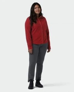 Stio Women's Thermop Fleece Snap Shirt 46 Stio Women's Thermop Fleece Snap Shirt -Stio Shop Online W Thermop Roasted Beet Alt 4