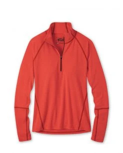 Stio Women's Tipton Tech Half Zip 56 Stio Women's Tipton Tech Half Zip -Stio Shop Online W Tipton Half Zip Risk Red Heather