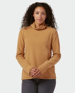 Stio Women's Turpin Fleece Funnel Neck -Stio Shop Online W Turpin Fleece Funnel Neck Bourbon Heather 1
