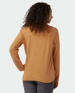 Stio Women's Turpin Fleece Funnel Neck -Stio Shop Online W Turpin Fleece Funnel Neck Bourbon Heather 4