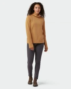 Stio Women's Turpin Fleece Funnel Neck -Stio Shop Online W Turpin Fleece Funnel Neck Bourbon Heather 5