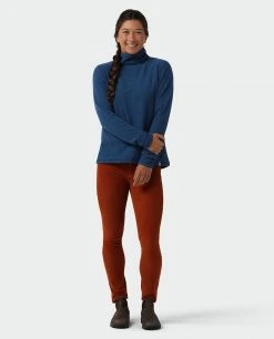 Stio Women's Turpin Fleece Funnel Neck -Stio Shop Online W Turpin Fleece Funnel Neck Navy Peony Heather 3