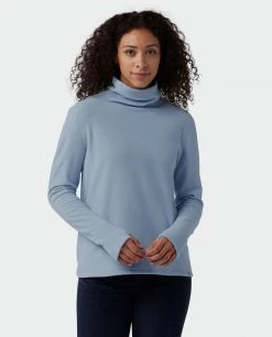 Stio Women's Turpin Fleece Funnel Neck -Stio Shop Online W Turpin Fleece Funnel Neck Wind River Blue Heather 1