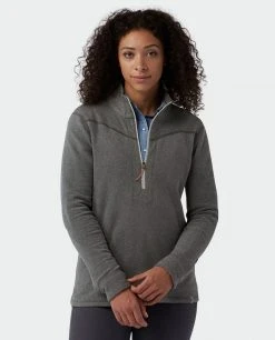 Stio Women's Turpin Fleece Half Zip -Stio Shop Online W Turpin Fleece Half Zip Tap Shoe Heather 1