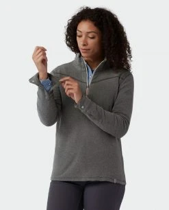 Stio Women's Turpin Fleece Half Zip -Stio Shop Online W Turpin Fleece Half Zip Tap Shoe Heather 3