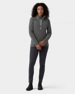 Stio Women's Turpin Fleece Half Zip -Stio Shop Online W Turpin Fleece Half Zip Tap Shoe Heather 5