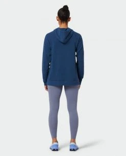 Stio Women's Turpin Fleece Hooded Pullover -Stio Shop Online W Turpin Fleece Hooded Pullover Navy Peony Heather 2 Full