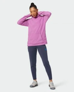 Stio Women's Turpin Fleece Hooded Pullover -Stio Shop Online W Turpin Fleece Hooded Pullover Ripe Berry Heather 1 Full