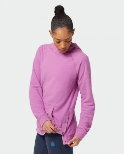 Stio Women's Turpin Fleece Hooded Pullover -Stio Shop Online W Turpin Fleece Hooded Pullover Ripe Berry Heather 5 Top