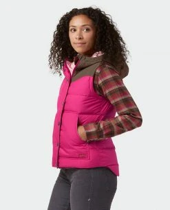 Stio Women's Woodson Down Vest -Stio Shop Online W Woodson Down Vest Backyard Berry 1