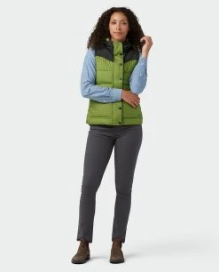 Stio Women's Woodson Down Vest -Stio Shop Online W Woodson Down Vest Forest Olive 4