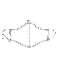 Stio Face Covering - 3 Pack -Stio Shop Online face mask PDP dimensions 3